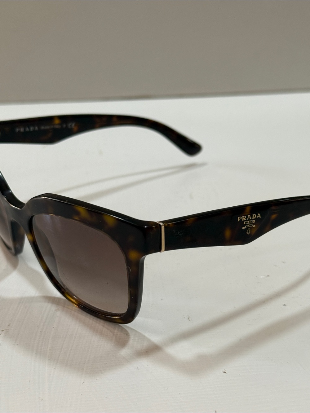 Prada Tortoiseshell Sunglasses with Brown Gradient Lenses